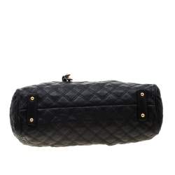 Pre Owned Marc Jacobs Black Quilted Leather Stam Shoulder Bag