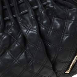 Pre Owned Marc Jacobs Black Quilted Leather Small Cecilia Satchel