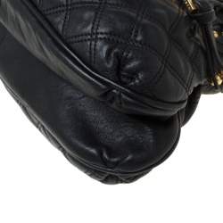 Pre Owned Marc Jacobs Black Quilted Leather Small Cecilia Satchel