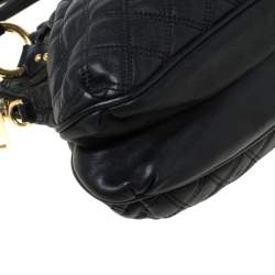 Pre Owned Marc Jacobs Black Quilted Leather Small Cecilia Satchel