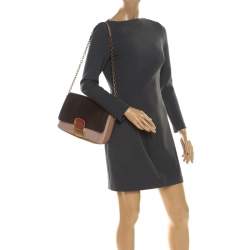 Marc Jacobs Multicolor Leather and Snakeskin Violet Flap Shoulder Bag