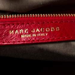 Pre Owned Marc Jacobs Red Quilted Leather Stam Shoulder Bag