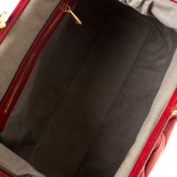 Pre Owned Marc Jacobs Red Quilted Leather Stam Shoulder Bag