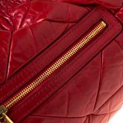 Pre Owned Marc Jacobs Red Quilted Leather Stam Shoulder Bag