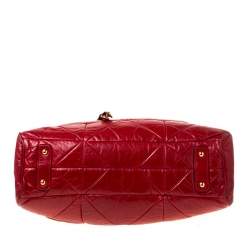 Pre Owned Marc Jacobs Red Quilted Leather Stam Shoulder Bag