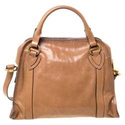 Pre Owned Marc Jacobs Brown Leather Wellington Fulton Satchel 