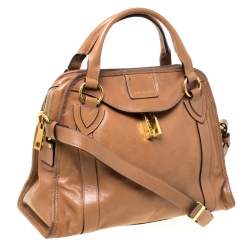 Pre Owned Marc Jacobs Brown Leather Wellington Fulton Satchel 