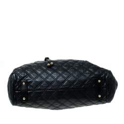 Pre Owned Marc Jacobs Black Quilted Leather Stam Shoulder Bag
