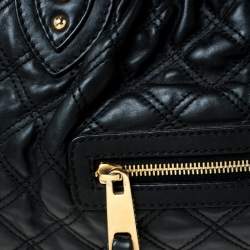 Pre Owned Marc Jacobs Black Quilted Leather Stam Shoulder Bag