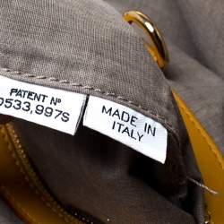 Pre Owned Marc Jacobs Yellow Quilted Leather Stam Shoulder Bag