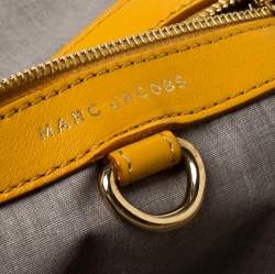 Pre Owned Marc Jacobs Yellow Quilted Leather Stam Shoulder Bag