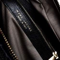 Pre Owned Marc Jacobs Black/Blue Quilted Leather Venetia Satchel