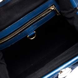 Pre Owned Marc Jacobs Blue Quilted Leather Stam Bag