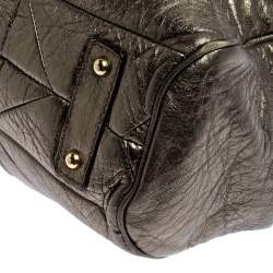 Pre Owned Marc Jacobs Metallic Quilted Leather Stam Shoulder Bag