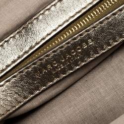 Pre Owned Marc Jacobs Metallic Quilted Leather Stam Shoulder Bag