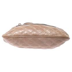 Pre Owned Marc Jacobs Beige Quilted Leather Little Stam Shoulder Bag