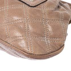 Pre Owned Marc Jacobs Beige Quilted Leather Little Stam Shoulder Bag