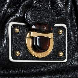 Pre Owned Marc Jacobs Black Leather Capra Satchel