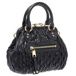 Pre Owned Marc Jacobs Black Leather Mini Stam Shoulder Bag