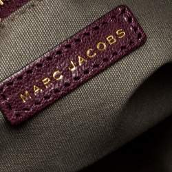 Pre Owned Marc Jacobs Purple Leather Day To Night Single Shoulder Bag