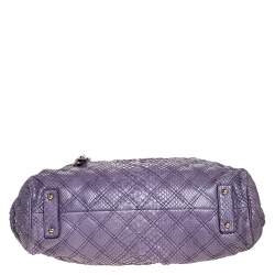 Marc Jacobs Purple Quilted Python Stam Satchel
