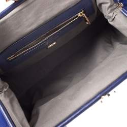 Pre Owned Marc Jacobs Blue Quilted Neoprene and Leather Stam Shoulder Bag