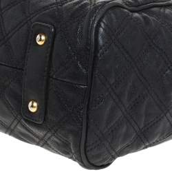 Marc Jacobs Black Quilted Leather Mini Stam Satchel