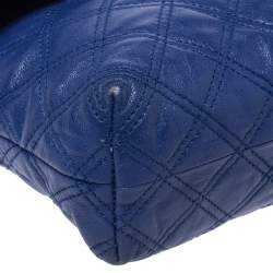 Pre Owned Marc Jacobs Blue Quilted Leather Day to Night Single Shoulder Bag