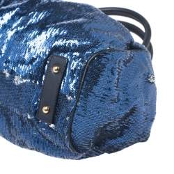 Marc Jacobs Blue Sequin New York Rocker Stam Shoulder Bag