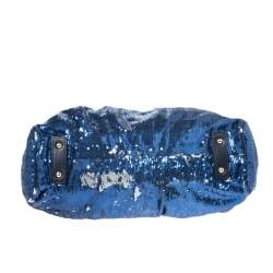 Marc Jacobs Blue Sequin New York Rocker Stam Shoulder Bag