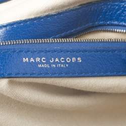 Pre Owned Marc Jacobs Blue Quilted Leather Stam Satchel
