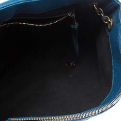 Pre Owned Marc Jacobs Blue Quilted Leather Large Baroque Single Shoulder Bag