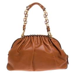 Pre Owned Marc Jacobs Tan Leather Capra Satchel