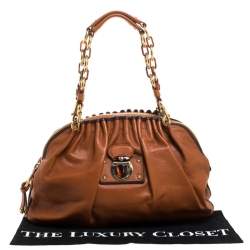 Pre Owned Marc Jacobs Tan Leather Capra Satchel
