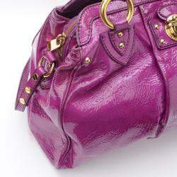 Marc Jacobs Alyona Purple Patent Leather Satchel