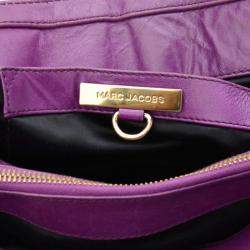 Marc Jacobs Alyona Purple Patent Leather Satchel