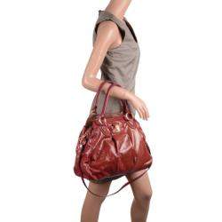 Marc Jacobs Alyona Purple Patent Leather Satchel
