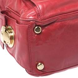 Pre Owned Marc Jacobs Red Leather Multi Pocket Shoulder Bag