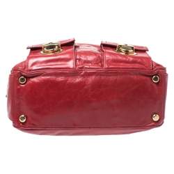 Pre Owned Marc Jacobs Red Leather Multi Pocket Shoulder Bag