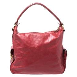 Pre Owned Marc Jacobs Red Leather Multi Pocket Shoulder Bag