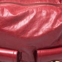 Pre Owned Marc Jacobs Red Leather Multi Pocket Shoulder Bag