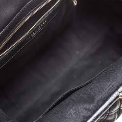 Pre Owned Marc Jacobs Black Quilted Leather Stam Satchel