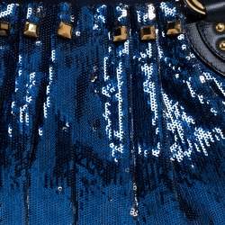 Marc Jacobs Blue Sequin New York Rocker Stam Shoulder Bag