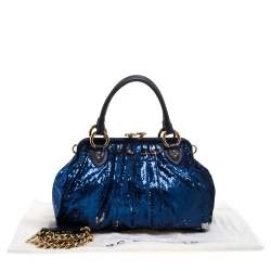 Marc Jacobs Blue Sequin New York Rocker Stam Shoulder Bag