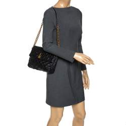 Pre Owned Marc Jacobs Black Quilted Leather Shoulder Bag