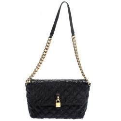 Pre Owned Marc Jacobs Black Quilted Leather Shoulder Bag