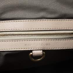 Pre Owned Marc Jacobs Beige Leather Mini Stam Satchel