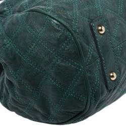 Pre Owned Marc Jacobs Green Quilted Leather Stam Shoulder Bag