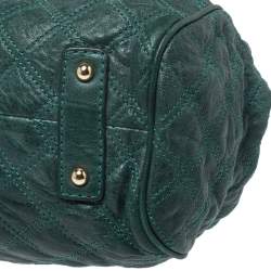 Pre Owned Marc Jacobs Green Quilted Leather Stam Shoulder Bag