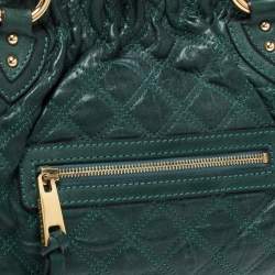Pre Owned Marc Jacobs Green Quilted Leather Stam Shoulder Bag